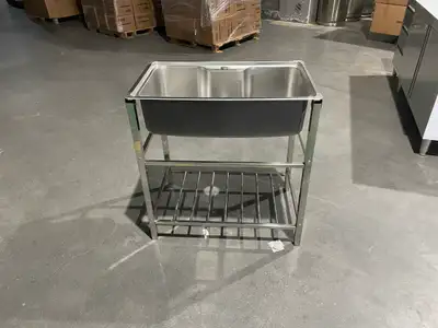 SS HAND WASH SINK WALL MOUNTED FOOD SAFE WASH STATION 1218239, View more