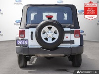 New Price! Bright White Clearcoat 2018 Jeep Wrangler JK Sport - Super Low KMs - Stereo Upgraded 4WD... (image 3)