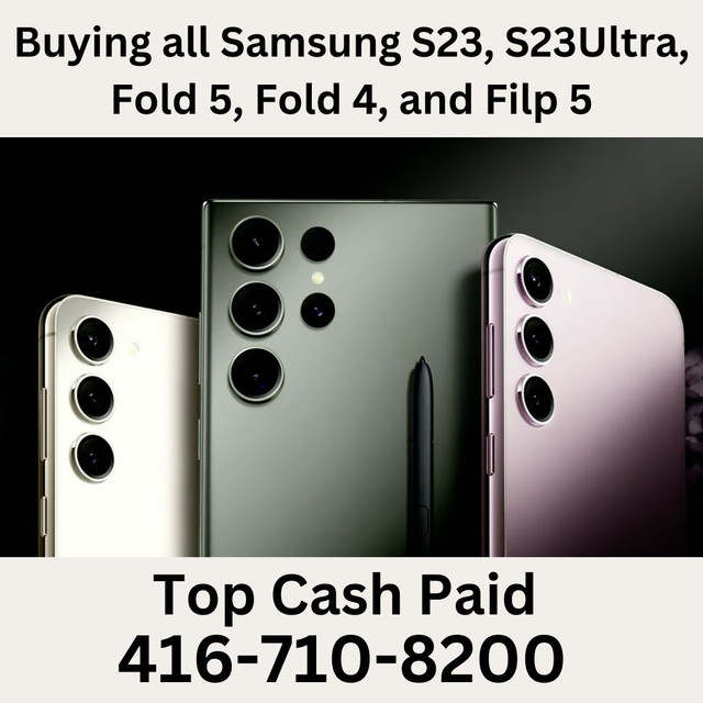 Buying All Brand New iPhones/ Samsungs For Cash in Cell Phones in Markham / York Region