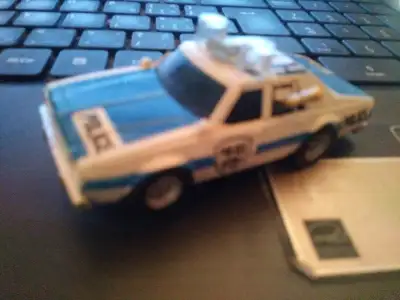 police car ho scale slot car fast runner no lights