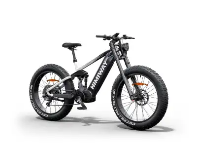 Himiway D7 Pro 1000W Bafang Mid Drive Full Suspension Fat Ebike, View more