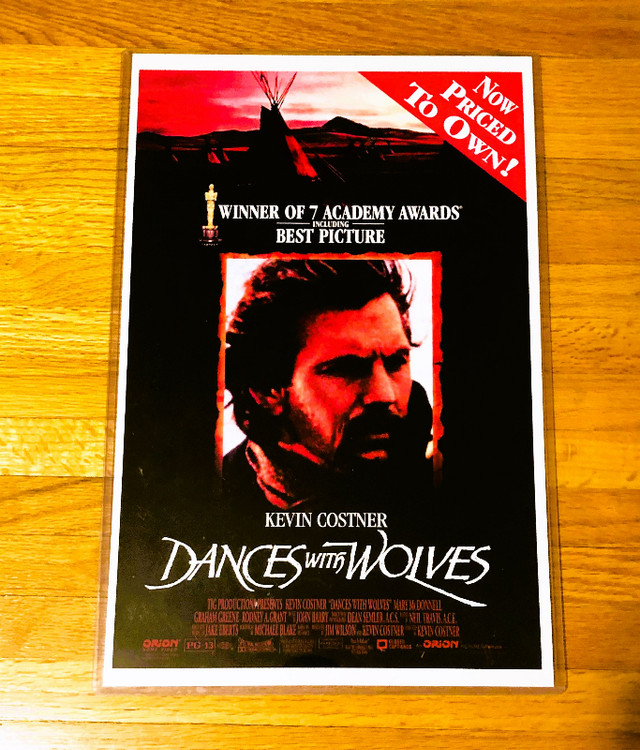 Framed 1990 Dances With Wolves Movie Poster in Arts & Collectibles in Calgary - Image 2