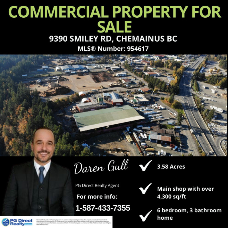 3.58 Acres commercial property in Chemainus Industrial Park in Commercial & Office Space for Sale in Cowichan Valley / Duncan