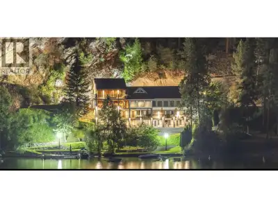 World-renowned Peter Frank Tofin architecturally designed lakeshore estate on Kalamalka Lake. The ul...