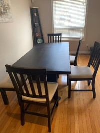 Elegant Walnut Wood Dining Set for Sale!