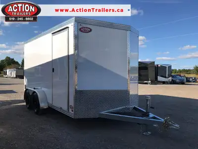 CANADIAN CRAFTSMAN GALVANIZED 7' X 14' TANDEM AXLE ENCLOSED CARGO TRAILER WITH REAR BARN DOORS! Prou...