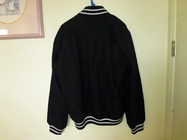 Jacket Black Melton Style Wool Men's Like New62863271346691121