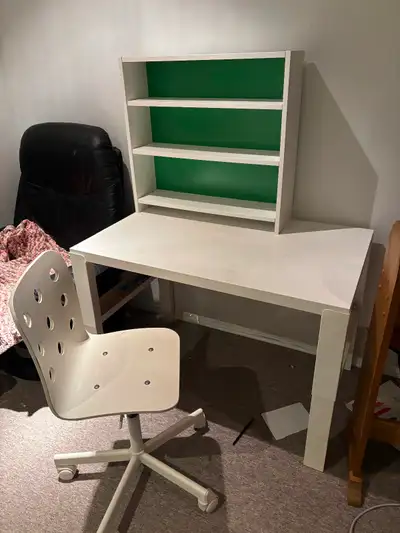 Ikea desk & chair, View more