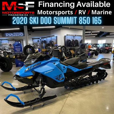 Welcome to Motorsports Financing - Kelowna! 2020 Skidoo Summit 850 165