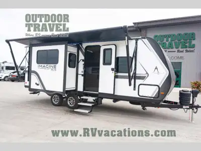 Grand Design Imagine XLS travel trailer 22RBE highlights: Private Bedroom Rear Full Bath Theater Din...