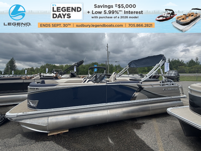 Check out our 2023 Legend Q-Series Cruiser WS Sport PRO (Blue) powered by a Mercury 150L. This unit...