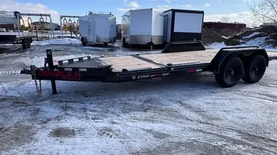 2026 Double A CT147-20 14,000 gvw 4' stationary 16' tilt powder coated limit valve heat treated deck...