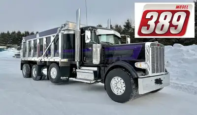 FOR SALE: 2023 PETERBILT 389 WITH EXTENDED CAB TRI-AXLE DUMP. WITH GREAT WARRANTY. 495895KM. PACCAR...