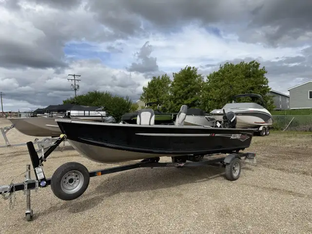 2018 Alumacraft V16 with 25 Evinrude Etec in Powerboats & Motorboats in Prince Albert - Image 3
