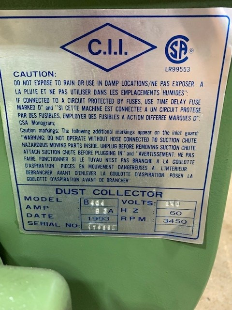 C.I.I . INDUSTRIAL DUST COLLECTOR in Power Tools in Markham / York Region - Image 3
