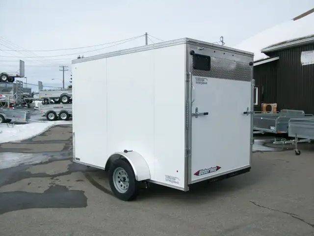 2025 Weberlane CARGO 6' X 10' V-NOSE 1 ESSIEU RAMPE 6'.6 4 D-RIN in Cargo & Utility Trailers in Laval / North Shore - Image 7
