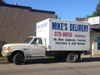 Appliance delivery, hook up removals Mikes Delivery 306 373 0053