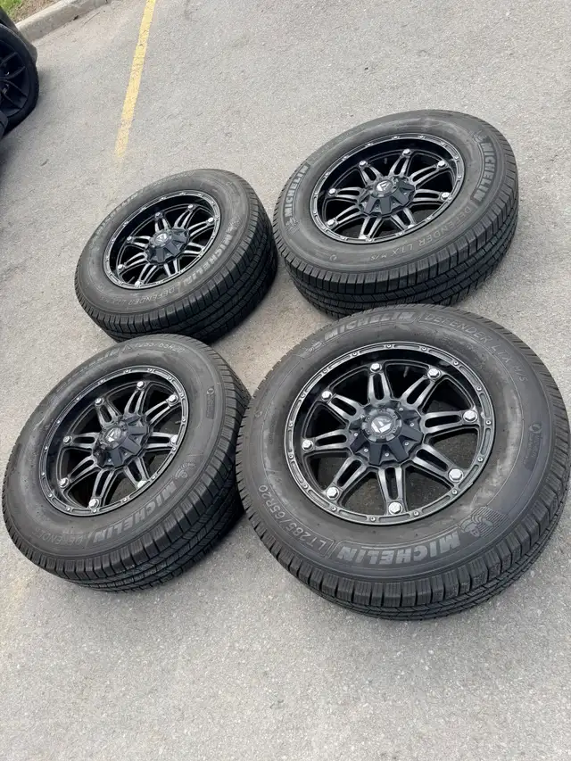 285/65/20 fuel hostage 6x135 6x139.7 Michelin AT ford f150 dodge in Tires & Rims in City of Toronto - Image 2