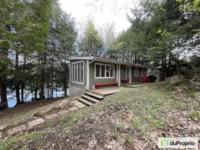 Chalet 4 saisons niché sur un lac alimenté de source montagneuse. Accès direct et privé au lac non-m...