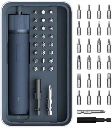 HOTO 3.6V Rechargeable Screwdriver Set - 25 S2 Bits, View more