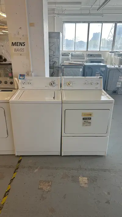 3163- Laveuse Sécheuse Kenmore blanche white washer dryer, View more