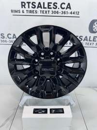 20x8.5 GMC CHEVY Replica Rims 8x180 2500 3500 Gloss Black Calgary Alberta Preview