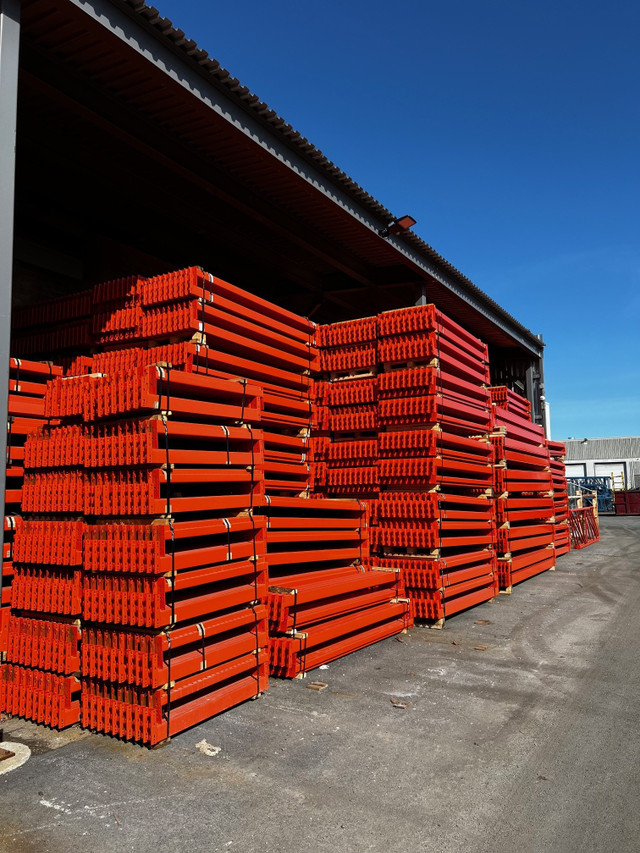 NEW AND USED PALLET RACKING BEAMS - VARIOUS SIZES - CALL NOW in Other Business & Industrial in Barrie