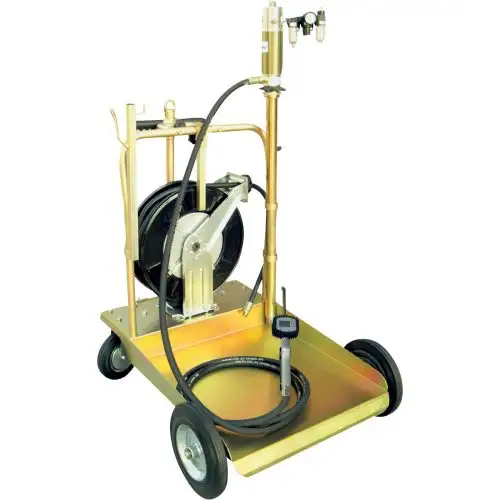 NEW MOBILE 5 TO 1 OIL PUMP KIT WITH HOSE REEL AND PUMP K99455 in Other Business & Industrial in Regina - Image 5