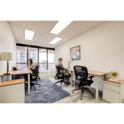 Get started right away with a ready-to-use office space to rent for two. Make a home for your busine...