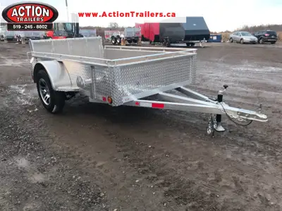 ACTION SERIES 5' X 8' ALUMINUM UTILITY TRAILER WITH REAR MESHED BI-FOLD GATE UPGRADE! Locally built...