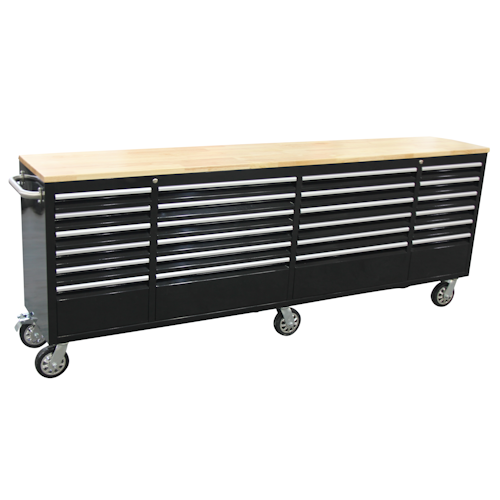 NEW 8 FT BLACK TOOL BENCH 24 DRAWER 24D96B in Tool Storage & Benches in Saskatoon - Image 2