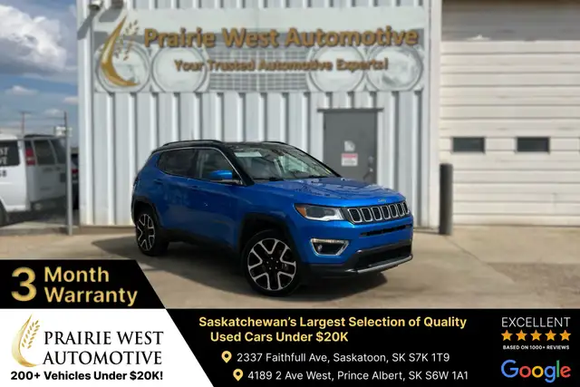 2019 Jeep Compass Limited AWD | Command Start | No Accident