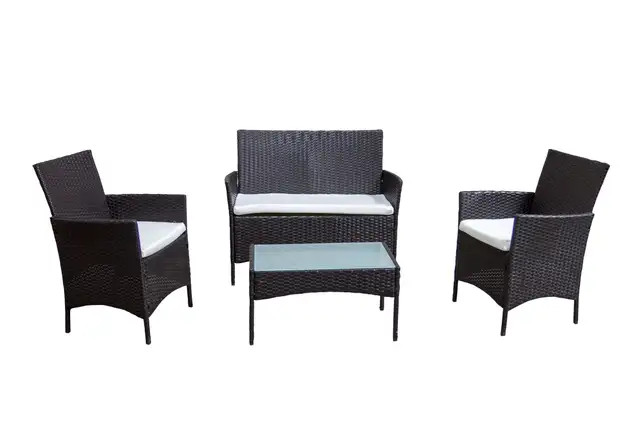 Patio Furniture Outdoor 4 pcs set Balcony Condo Apartment dans Mobilier pour terrasse et jardin  à London - Image 4