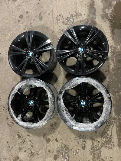 BMW Wheels 2 Freshly powdercoated at Powderworks 17"x7.5J 5x112