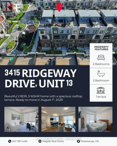 3415 RIDGEWAY DRIVE Mississauga (Erin Mills), Ontario