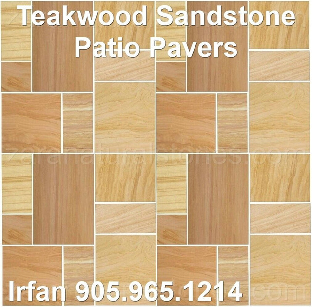 Teakwood Patio Pavers Teakwood Flagstone Pavers Porch Pavers in Outdoor Décor in Markham / York Region