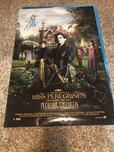 Miss Peregrines home for Children Movie poster 28x41, View more