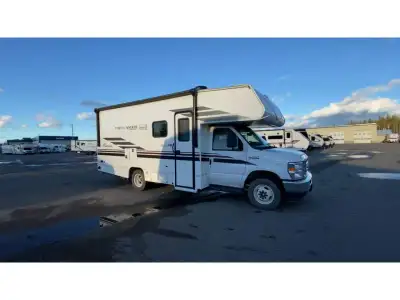 Coachmen Freelander Class C gas motorhome 22XG highlights: Multi-function Cargo Bay Area Murphy Quee...
