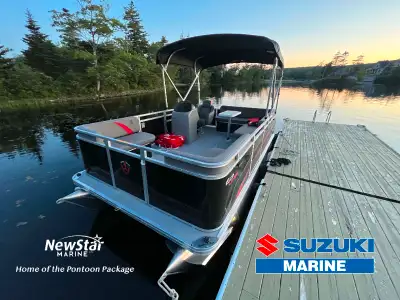 Our Canadian-made compact pontoon is stable and versatile! Go fishing with your buddies or cruise th...