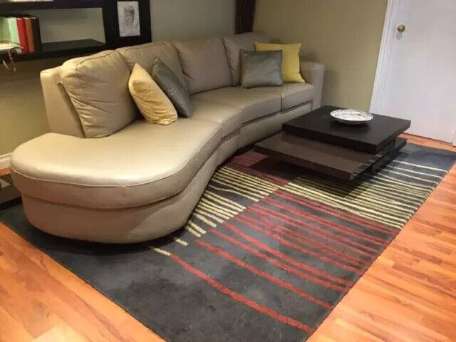 Custom Made 100% Genuine Leather Sectional Sofa Paid $6000 in Couches & Futons in Belleville