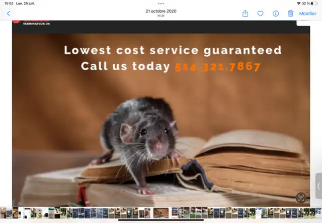 EXTERMINATION EXTERMINATEUR PUNAISES BAS PRIX 1989 514-321-786763616725090305123