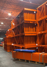 New and used pallet racking in stock - Huge inventory.