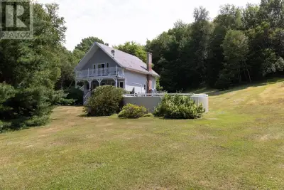 Picturesque property with a three bedroom chalet style home and a swimming pool. As you enter the fr...