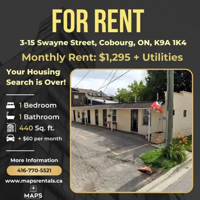 Bright Ground Floor Apartment (1 Bed, 1 Bath)