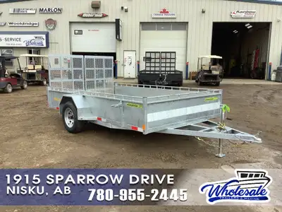 2026 One Sixteen Trailers BT8012UG Model - 7 x 12 Galvanized Single Axle Utility Trailer Standard Fe...