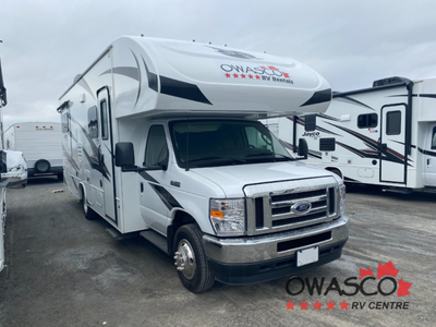 Ex-Rental Jayco Redhawk Class C gas motorhome 26XD highlights: Queen Bed Slide Cab Over Bunk Legless...