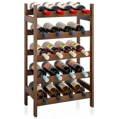BRAND NEW - Wine Rack, 20 Bottles  Holder, 5-Tier Free Standing, View more