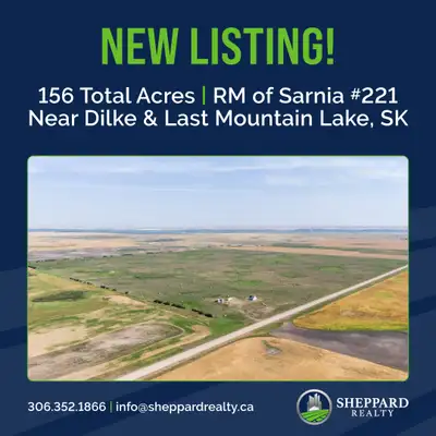 NEW LISTING AVAILABLE! Located just 5 miles north of Dilke, SK and only 2 miles from Last Mountain L...