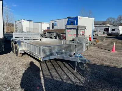 Used 2025 Stronghaul 7x14 Aluminum Utility Trailer Tandem Axle This used 2025 Stronghaul 7x14 alumin...