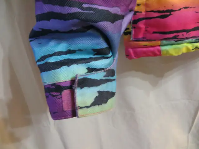 Girl's Multi Colored Hooded Winter Jacket Size 14Y in Kids & Youth in Winnipeg - Image 3